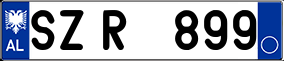 Trailer License Plate